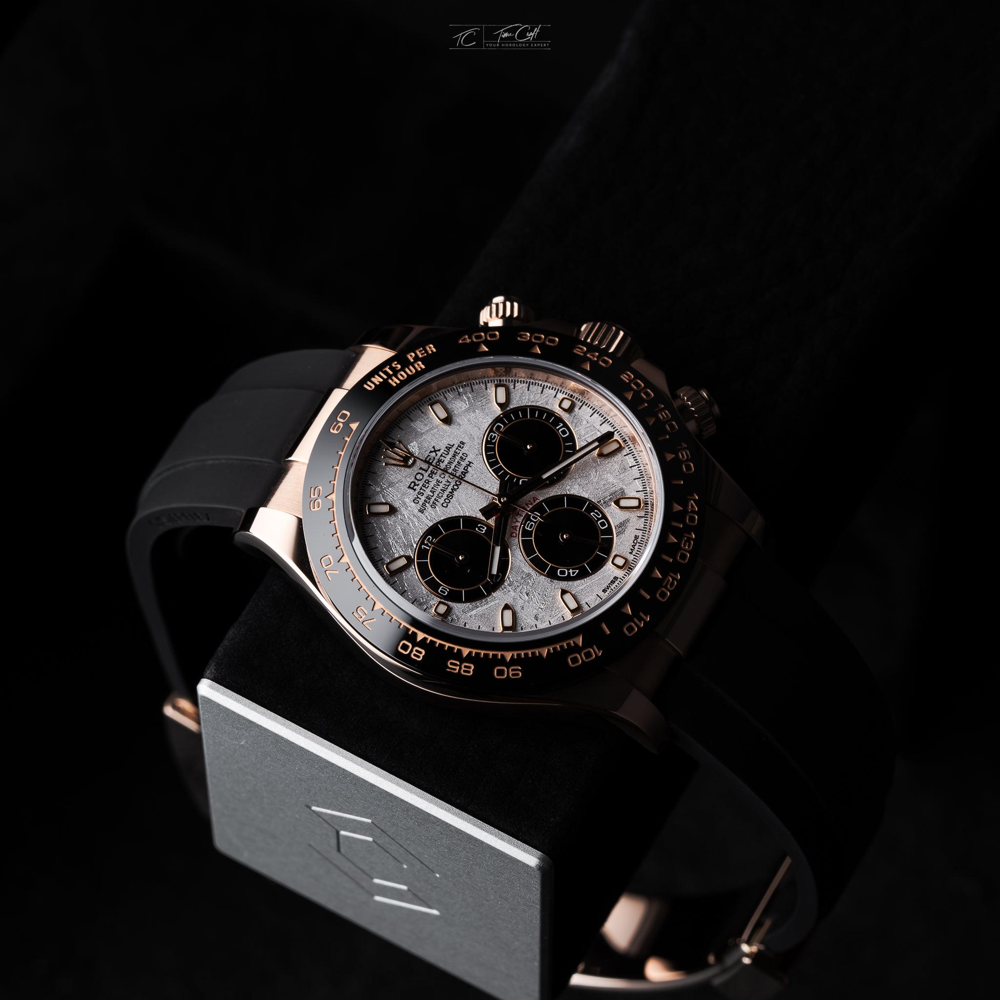 Charles Simon Hudson Watch Stand Rolex Daytona Meteorite Dial