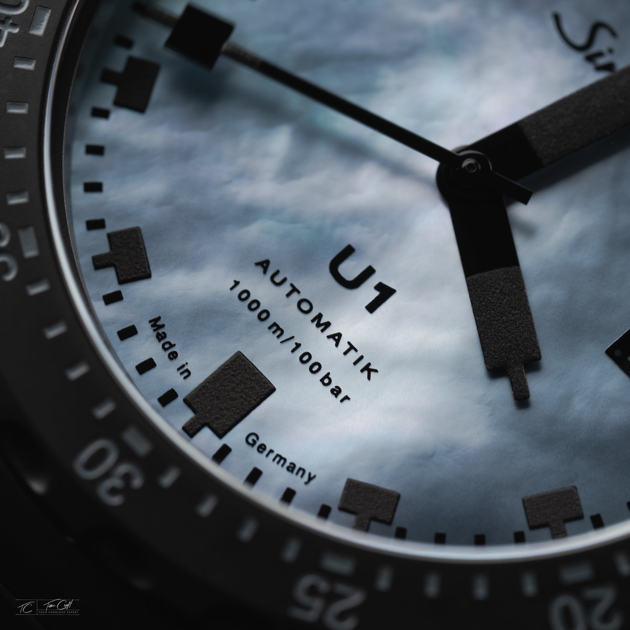 Sinn Mother of Pearl dial details made in germany