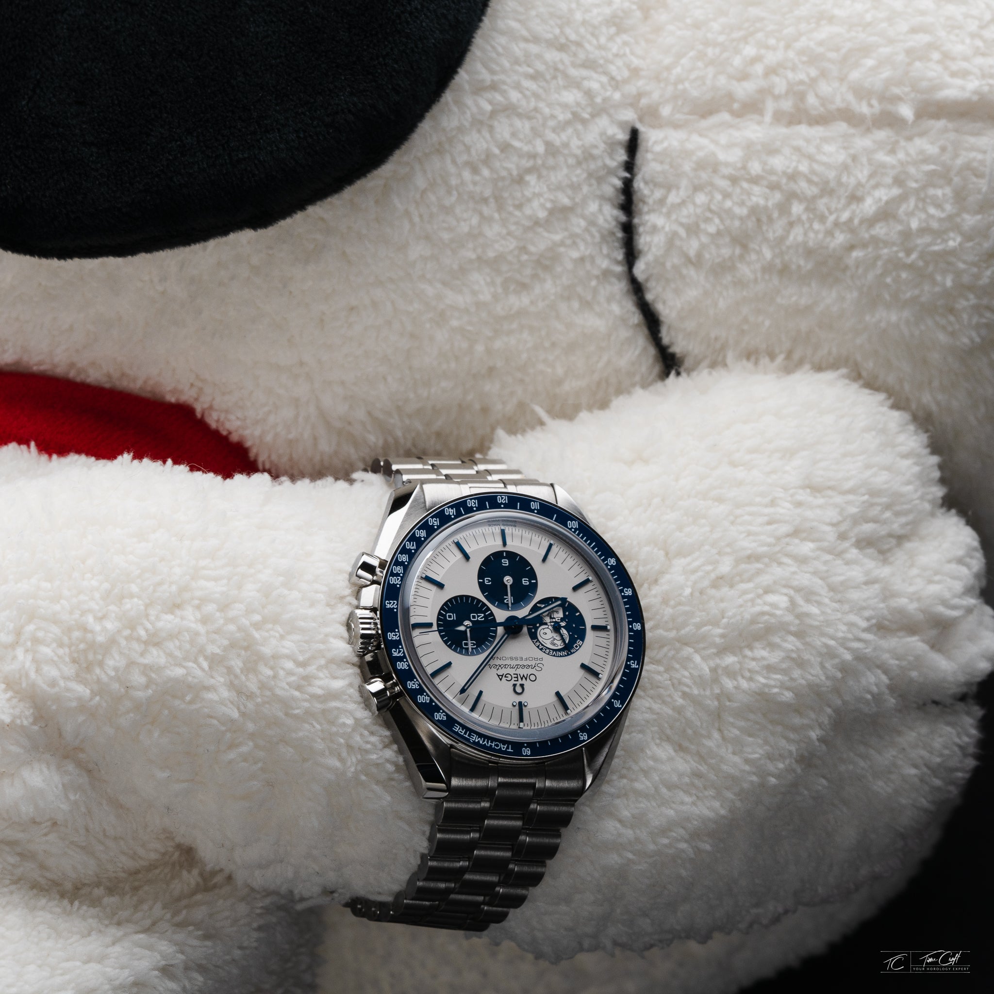 Omega Silver Snoopy KAWS on Bracelet